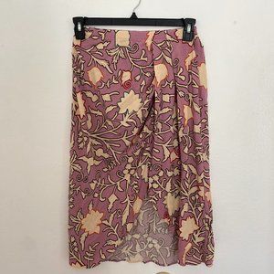 Knox Rose Purple Floral Midi Skirt
